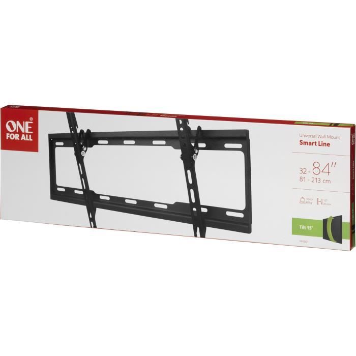 Support mural pour écran plat One For All SMART WM2621 INCLINABLE POUR TELEVISION DE 32 A 90