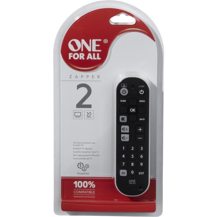 Télécommande One For All UNIVERSELLE 3 EN 1 URC 6820 Zaper+