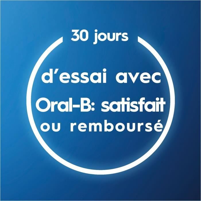 Brosse a dents électrique ORAL-B Pro 3 - 3 brossettes incluses - blanc - sans fil