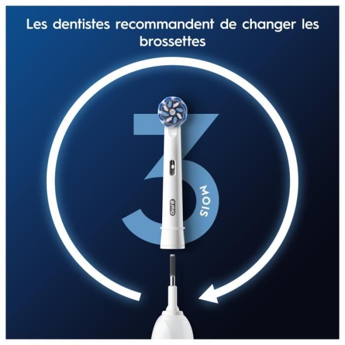 Oral-B Pro Sensitive Clean Brossettes Pour Brosse a Dents, Pack De 3 Unités