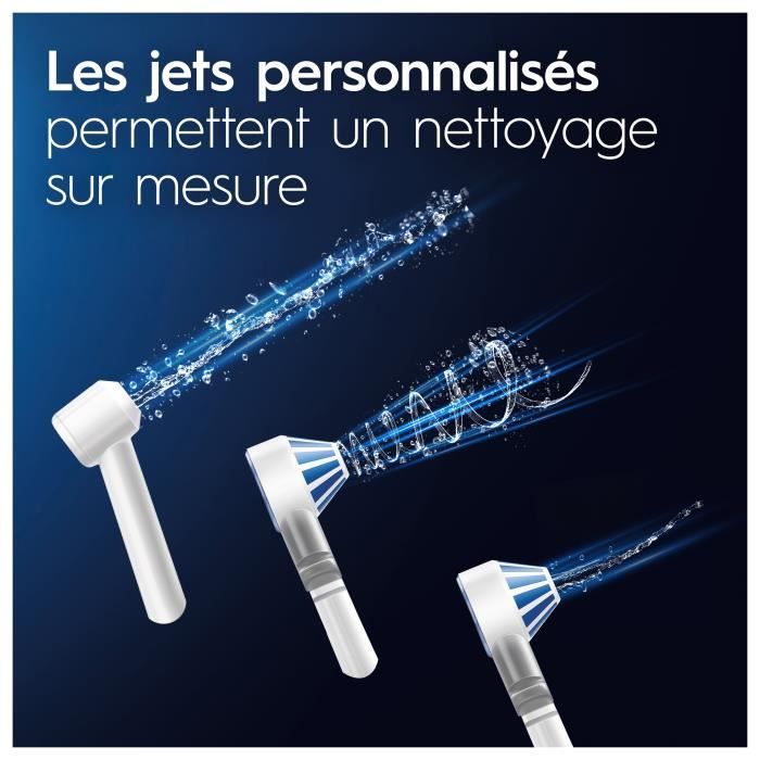 Brosse a dents électrique Oral B Jet Dentaire Oxyjet +  2 canules BLANC