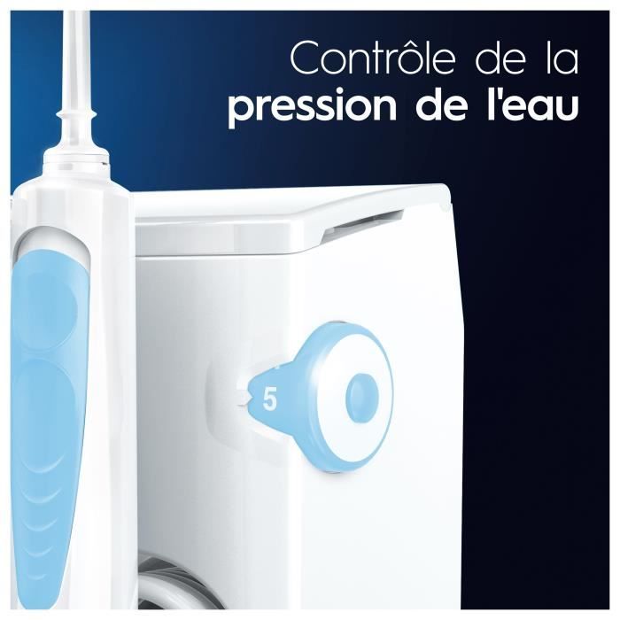 Brosse a dents électrique Oral B Jet Dentaire Oxyjet +  2 canules BLANC