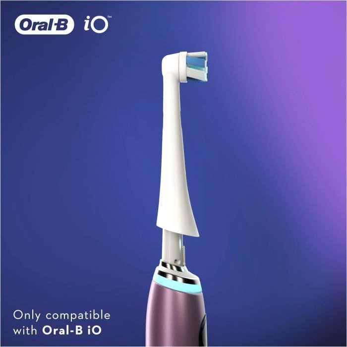 Tetes de brosse Oral-B iO Ultimate Clean - Pack X2 - Élimination de la plaque dentaire a 100% des le jour 1