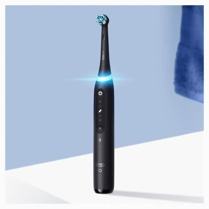 Brosse a dents électrique ORAL-B iO5 connectée - noir - Bluetooth, 1 brossette et 1 étui de voyage