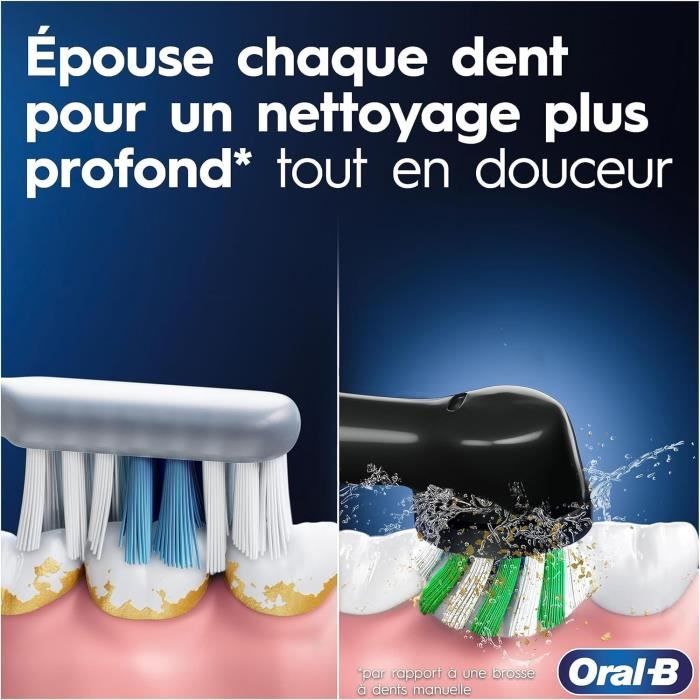 Oral-B Vitality Pro Brosse a Dents Électrique Noire, 1 Brossette