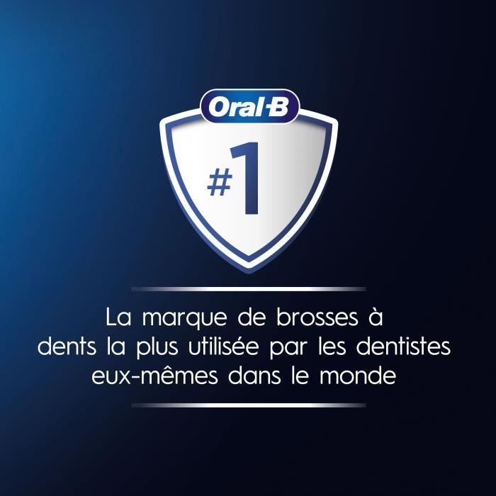 Brosse a dents électrique ORAL-B Pro 1 - rose - sans fil - 1 brossette incluse