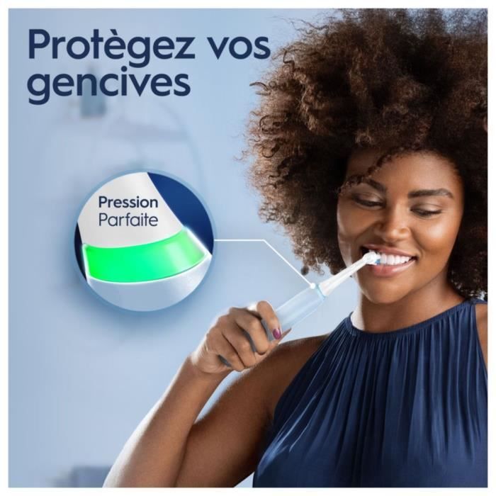 Oral-B iO 3S Brosse a Dents Électrique Bleue, 1 Brossette