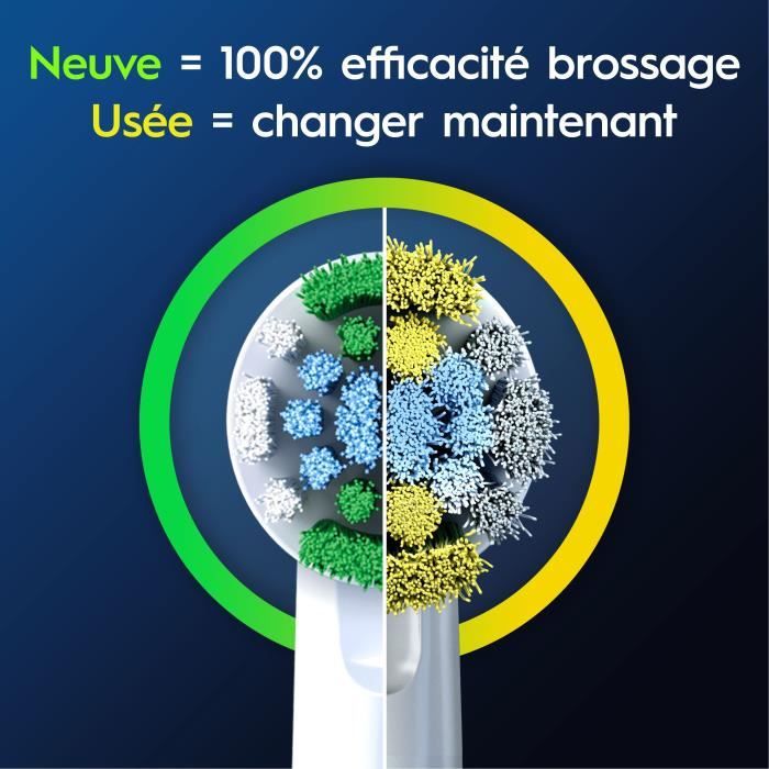 Brossette ORAL-B - Precision Clean - pour brosse a dent électrique - pack de 6