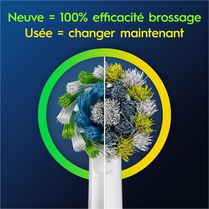 Brossettes - ORAL-B - Pro Cross Action - Pour brosse a dents - 4 unités