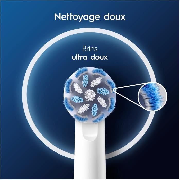 Brossettes - ORAL-B - Pro Sensitive Clean - Pour brosse a dents - 4 unités