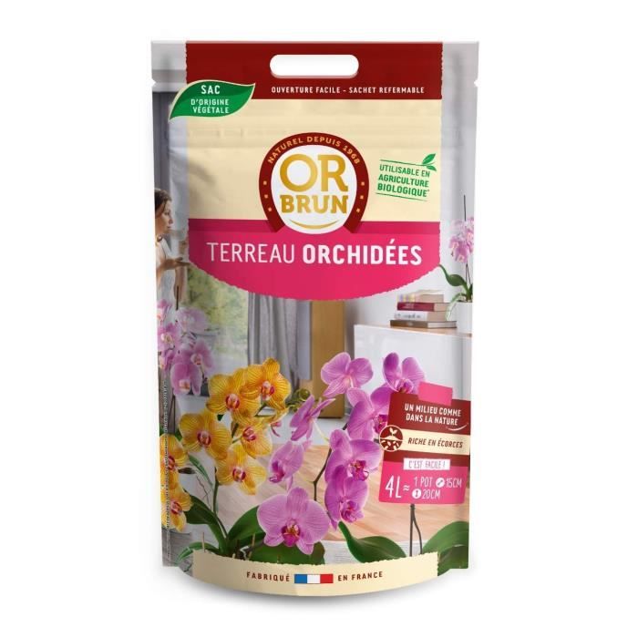 OR BRUN-TERREAU ORCHIDÉES 4L