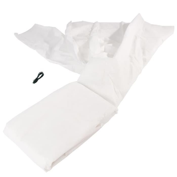 Nature Couverture en polaire d'hiver 30 g/m² Blanc 2x10 m