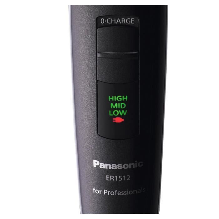 Tondeuse professionnelle PANASONIC ER1512 - X-Taper Blade - Coupe précise et douce - Autonomie 70 min