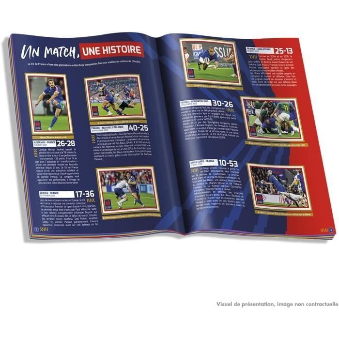 Coffret Collector Rugby Equipe de France-Rage de Vaincre 1 Album + 18 Pochettes + 3 Cartes Edition Limitée - PANINI