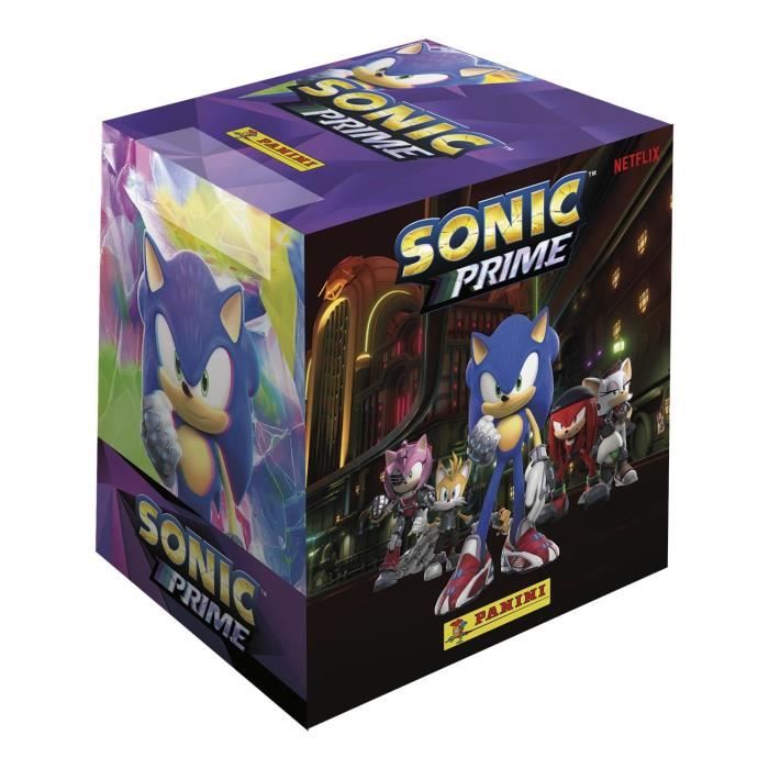 Cette boîte de 36 pochettes - PANINI - SONIC PRIME (NETFLIX) - Contient 180 stickers