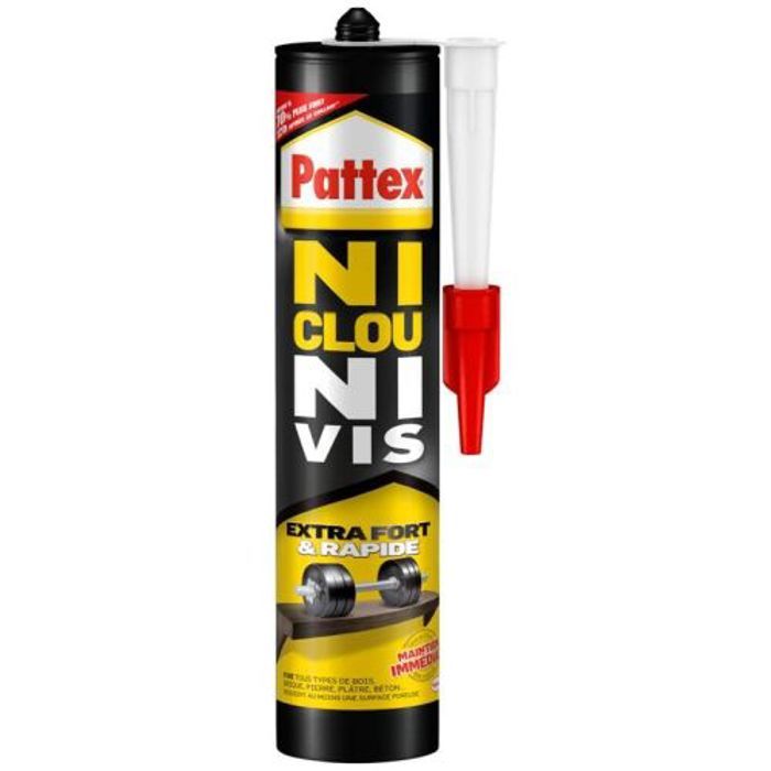 Colle de contact Ni Clous Ni Vis cartouche 380 g - PATTEX - 1952385