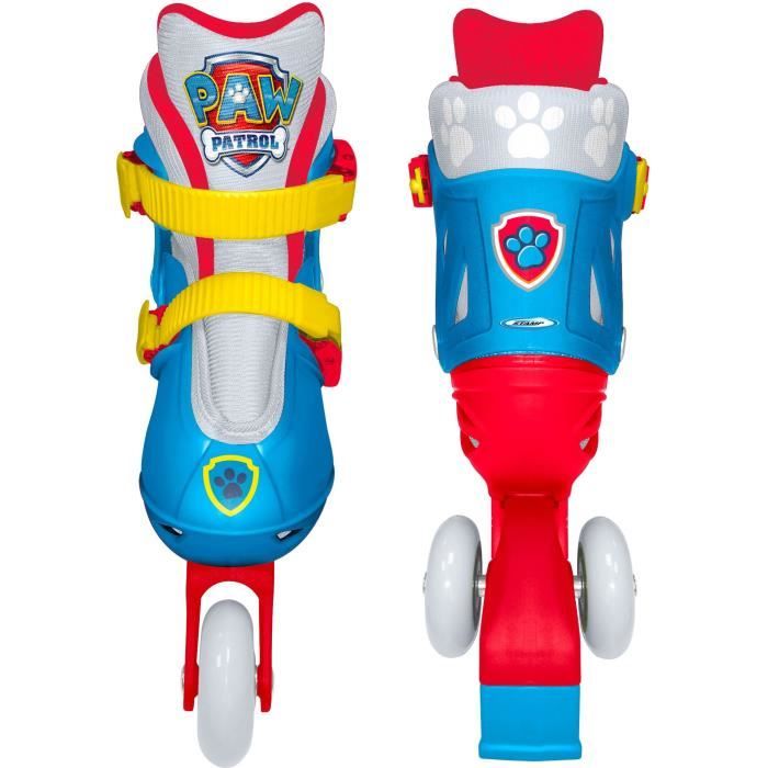 Patins en Ligne two in one - PAW PATROL - PAT PATROUILLE - 3 Roues - Tri skate et Roller in lin - Ajustable taille 27-30