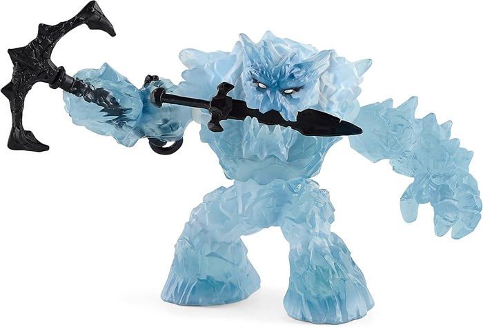 Monstre de Glace Mythique - Monstre avec Arme, Figurine d'Action schlecih Tres Durable, Pour Garçons et Filles des 7 ans - schleich