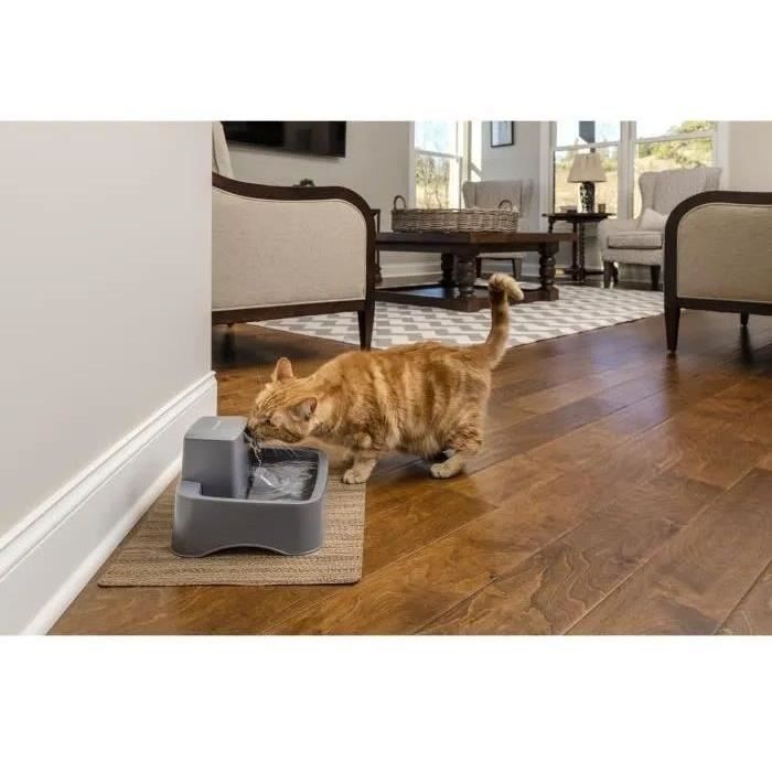 PetSafe - Fontaine a Eau Drinkwell pour Animaux - Idéale pour Chat/Petits Chien 1,8 L  Différents flux d'eau - Facile a Nettoyer