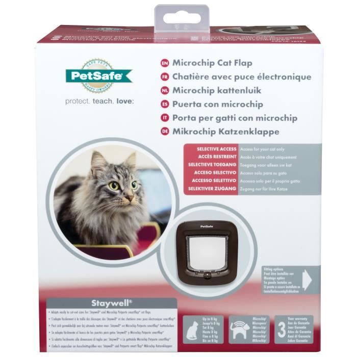 PetSafe - Chatiere a puce électronique 22 x 23.9 cm - Brun