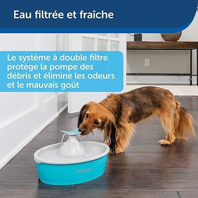 PetSafe Fontaine pour animaux de compagnie Drinkwell Papillon 1,5 L, abreuvoir pour animaux de compagnie, distributeur d'eau 444457