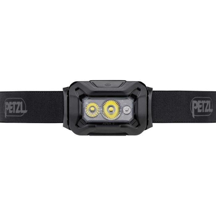 Lampe frontale étanche - PETZL - ARIA 2 - 450 lumens - 3 piles AAA/LR03 incluses - Noir