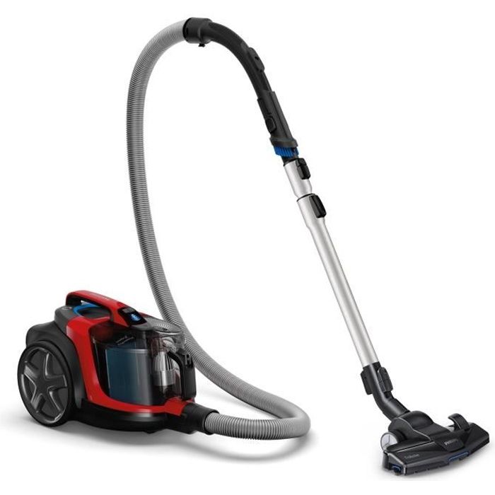 PHILIPS FC9729/09 Aspirateur traîneau sans sac PowerPro Expert - 650W - 76 dB - A - Rouge