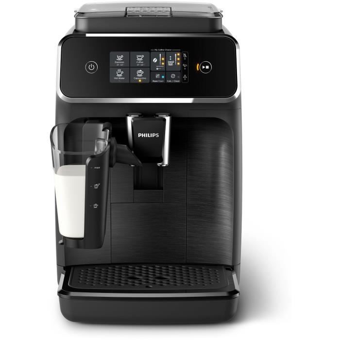 Machine a café Expresso Broyeur Automatique - PHILIPS - EP2230/10 - LatteGo - 275 g de café - 1,8 L - Noir mat