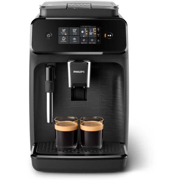 Machine a expresso broyeur automatique - PHILIPS - EP1220/00 - 1500 W - 275 g de grains - 1,8 L - Noir mat