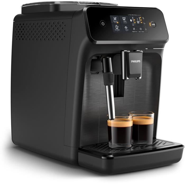 Machine a expresso broyeur automatique - PHILIPS - EP1220/00 - 1500 W - 275 g de grains - 1,8 L - Noir mat