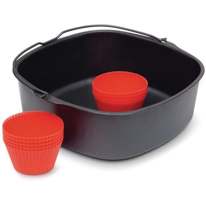 Kit de pâtisserie et moules a muffins en silicone pour Airfryer XL - PHILIPS - HD9945/01