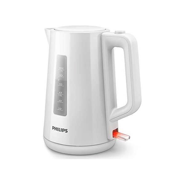 Bouilloire - PHILIPS - Daily HD9318/00 - 1,7L - Couvercle a ressort - Tamis filtre calcaire - Blanche