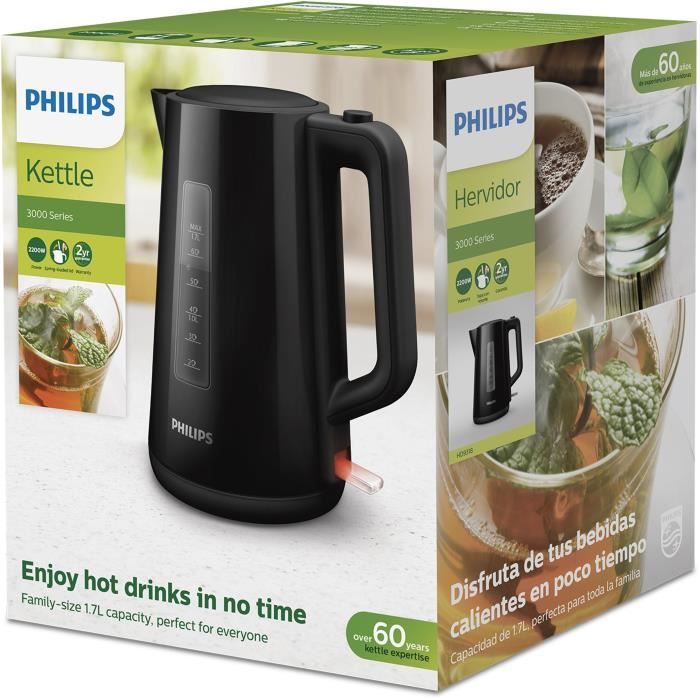 Bouilloire électrique - PHILIPS - HD2581/90 - 1,7 L - Noir