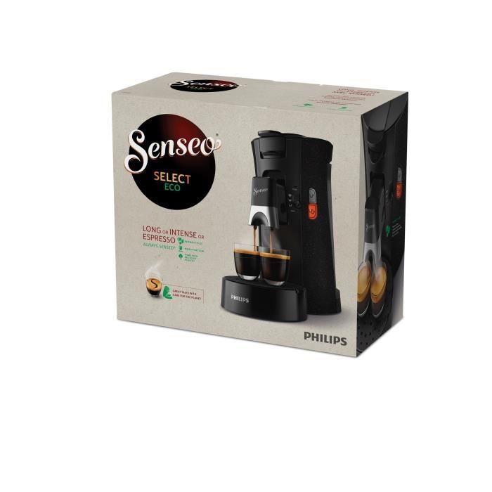 Machine a café dosette SENSEO SELECT Philips CSA240/21, Intensity Plus, Booster d'arômes, Crema plus, 1 a 2 tasses, ECO