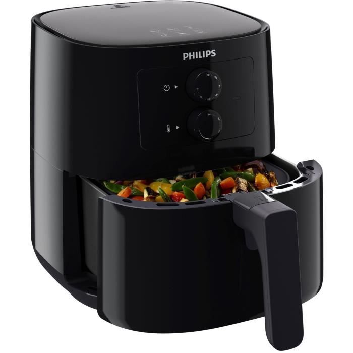 Friteuse sans huile - PHILIPS - Airfryer HD9200/90 Série 3000 - 4,1L - 4 personnes - 7 préréglages - Noir