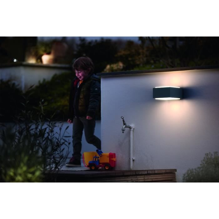 Applique murale Philips myGarden Hedgehog - Anthracite - 1x42W - LED - Extérieur