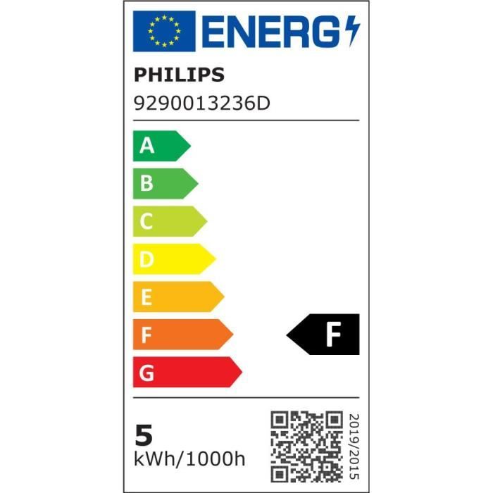 Ampoule standard LED PHILIPS Non dimmable - Verre dépoli - E27 - 40W - Blanc froid