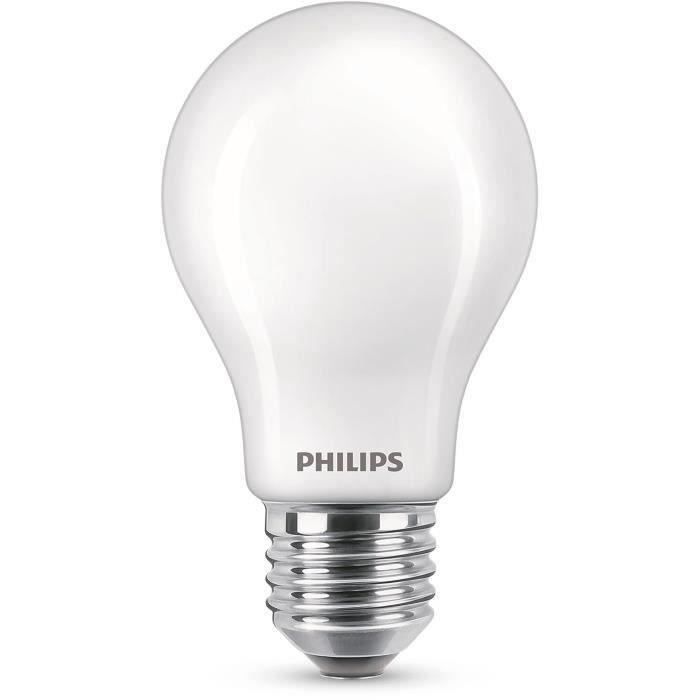 Philips ampoule LED Equivalent100W E27 Blanc chaud non dimmable, verre, lot de 2