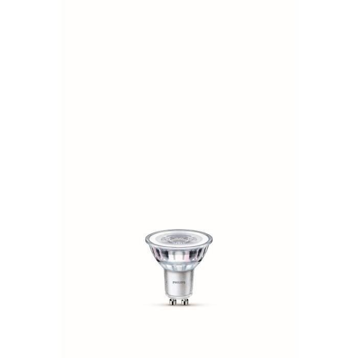 Philips Ampoule LED Equivalent50W GU10 Blanc chaud Non Dimmable