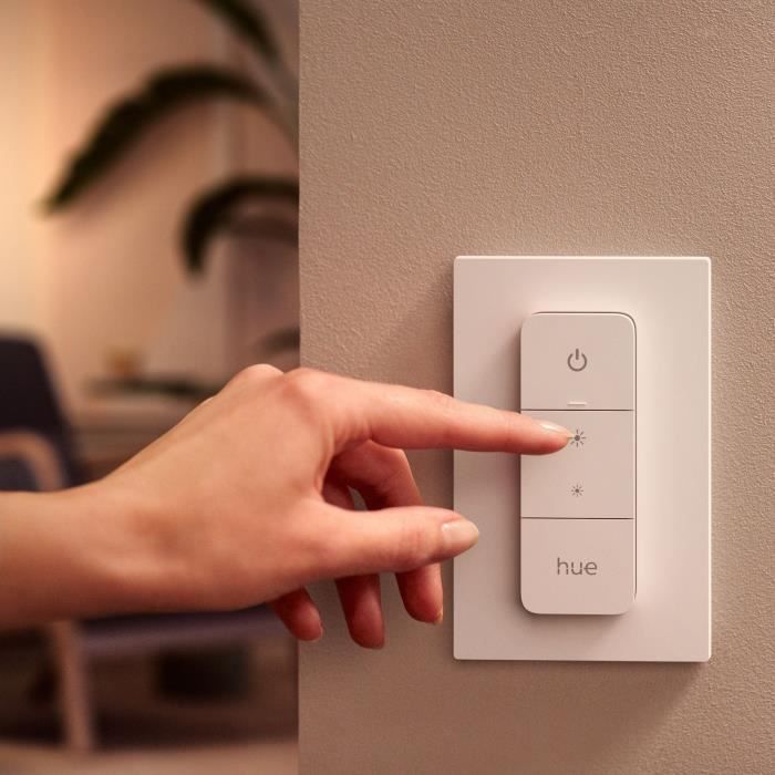 Accessoire pour lampe connectée Philips Hue Hue Dim Switch Télécommande nomade variateur de lumiere