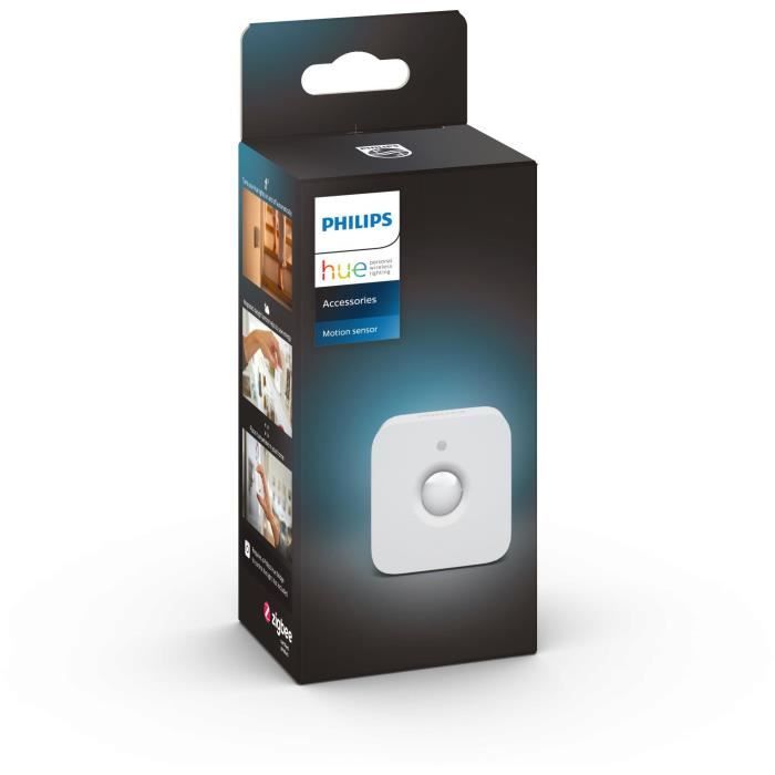 Détecteur de mouvement PHILIPS Hue Motion Sensor - Compatible Alexa - Intérieur - 120° - Objet connecté