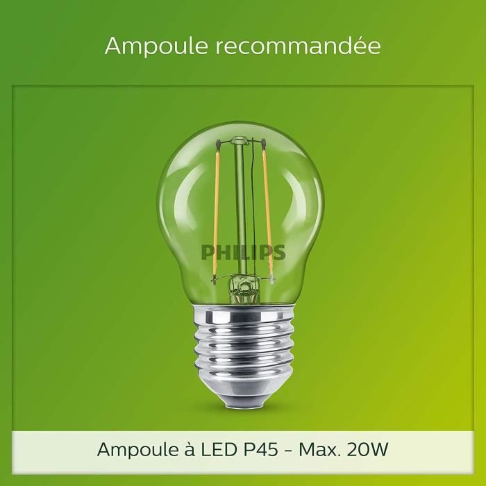 Borne extérieure PHILIPS Utrecht - Métal - LED - 1x20W - Gris - Contemporain - Design