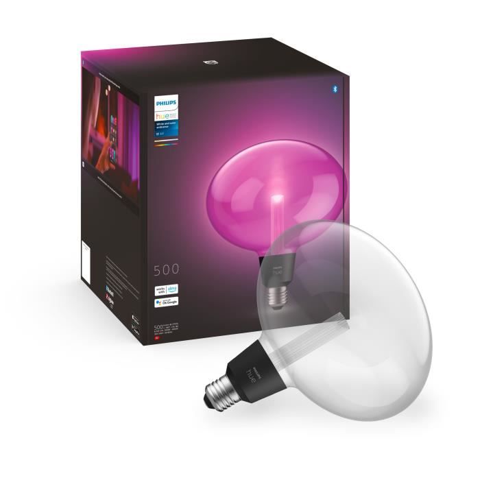 Ampoules connectées Philips Hue White and color Déco Ellipse E27