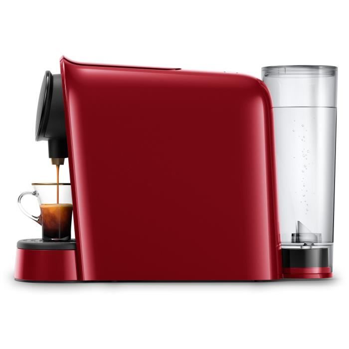 Machine a café a capsules double espresso PHILIPS L'Or Barista LM8012/51 - Rouge + 9 capsules