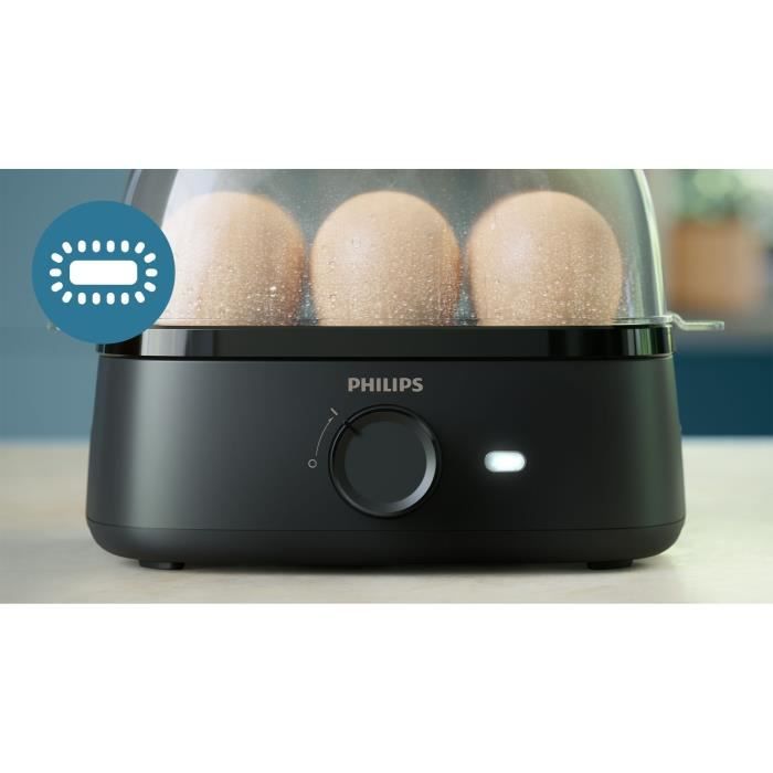 Cuiseur a oeufs électrique - PHILIPS - HD9137/90 - 6 oeufs - 400 W