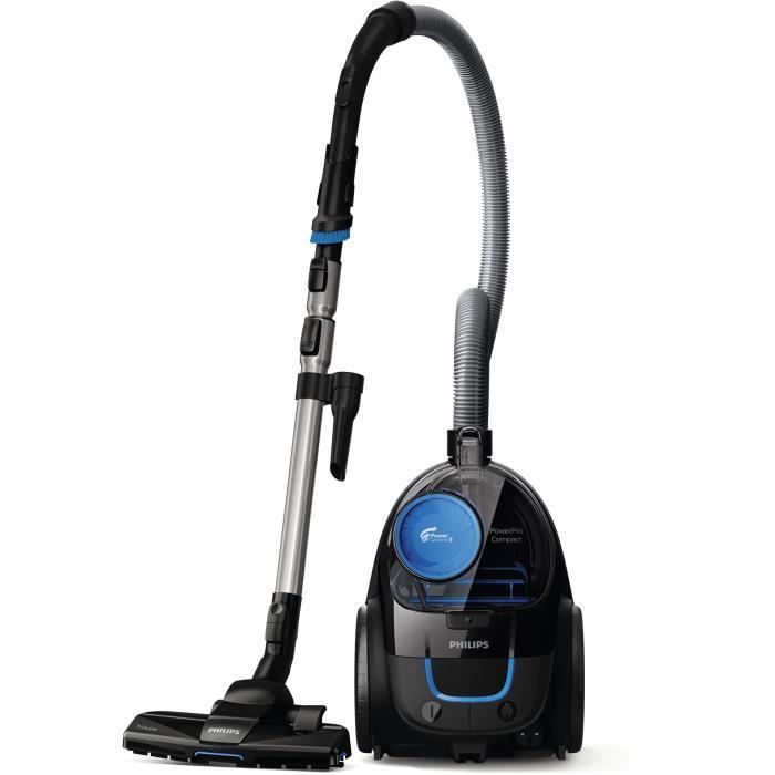 Aspirateur traineau sans sac - PHILIPS FC9331/09 - 900 W - 1,5 L - Noir intense et bleu