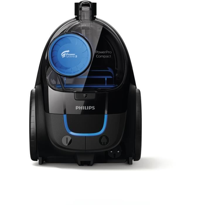 Aspirateur traineau sans sac - PHILIPS FC9331/09 - 900 W - 1,5 L - Noir intense et bleu