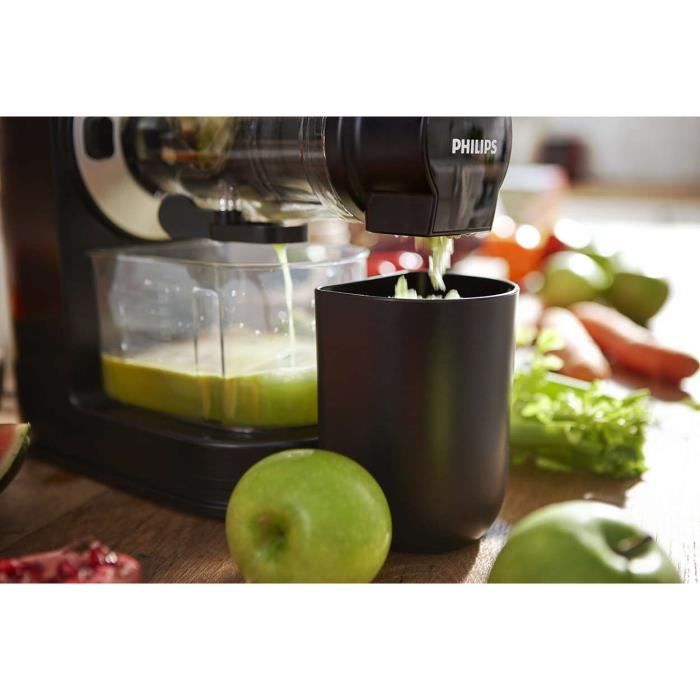 Extracteur de Jus Philips Viva HR1889/70 - Cheminée XL - Nettoyage rapide - Pichet 1L - Noir