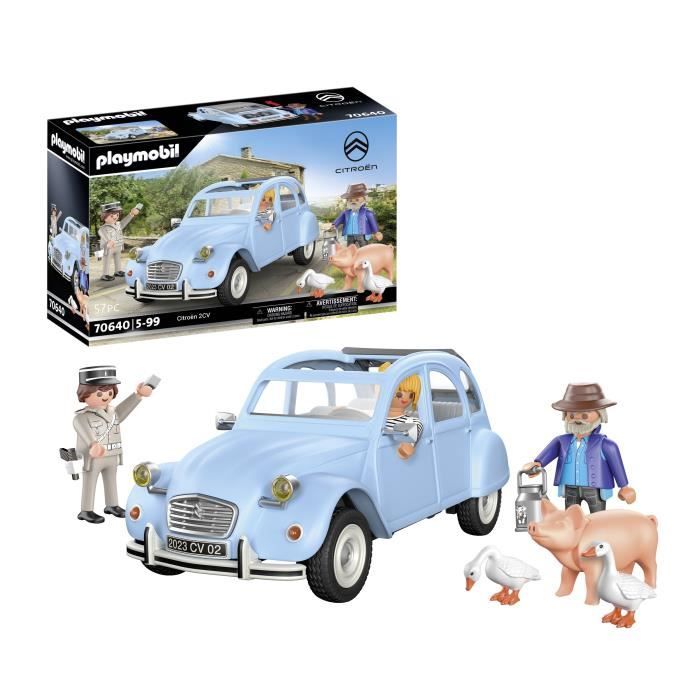 PLAYMOBIL - 70640 - Citroën 2CV - Classic Cars - Véhicule miniature - Blanc - 5 ans et plus