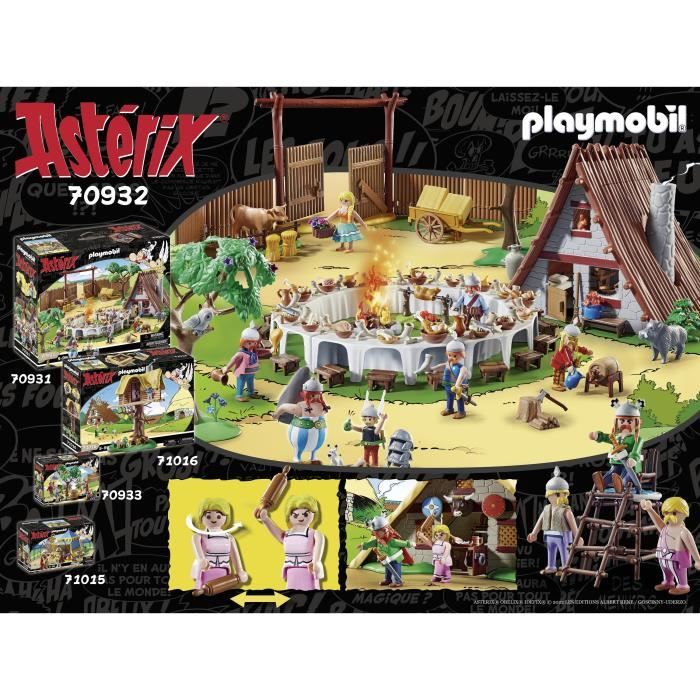 PLAYMOBIL - 70932 - Astérix : La hutte d'Abraracourcix